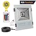 LEDMO RGB LED Flood Light, 50W Outdoor Color Changing Light,Waterproof LED Security Light with 24Keys Remote Control Dimmers,Wall Washer Light, LED Floodlight