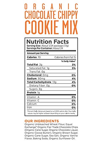 Foodstirs Organic, Non GMO Chocolate Chippy Cookie Mix, 15.6 Ounce (Pack of 6)