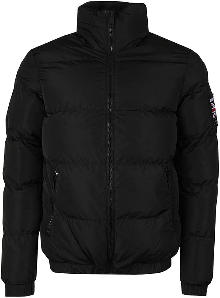 Good For Nothing Funnel Neck Puffer Jacket, Black, XS Amazon.co.uk