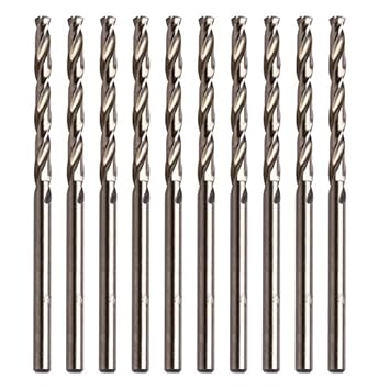 Generic 10Pcs/Set 3mm M35 Triangle Shank HSS-Co Cobalt Twist Drill Spiral Drill Bit
