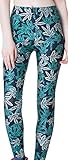 Sister Amy Women's High Waist Pattern Printted Ankle Elastic Tights Legging