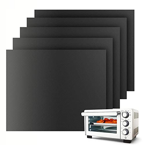 Grill Mat Oven Liner 5 Pack Bakeway Nonstick Reusable Barbecue BBQ