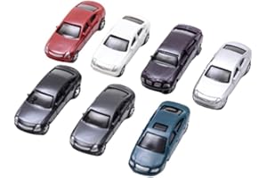 Mini Scale Model Cars 1/87 Ho Scale Parking Scenery Street Layout Sands Table Vehicle 10Pcs Attractive