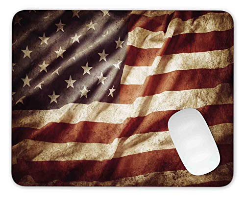 American Flag Mouse Pad Gaming Mouse Pad Mousepad Nonslip Rubber Backing
