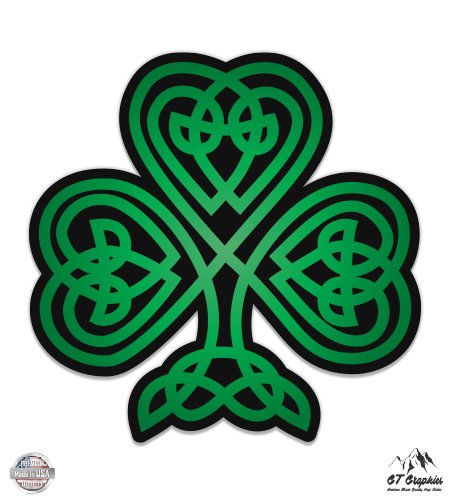 Celtic Shamrock Green and Black - 3