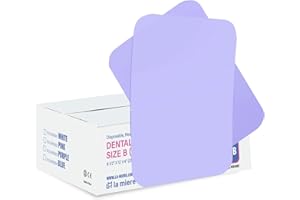 LA MIERE 1000P Disposable Tray Liners, Dental Tray Covers for Size B, Medical Tray Paper, Single Use Paper Sheets, Purple