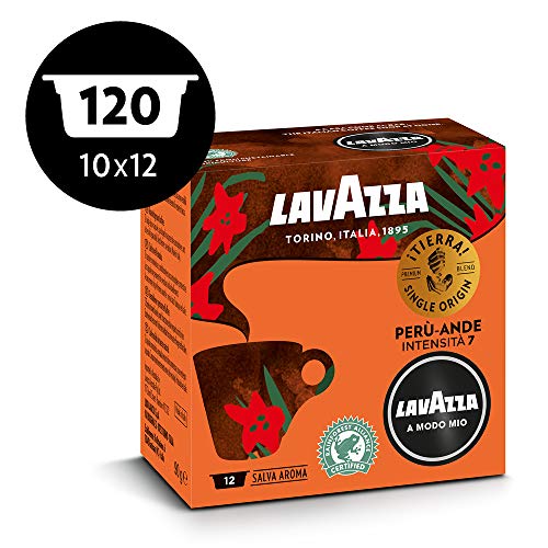 LAVAZZA A Modo Mio Espresso Selva Alta/Peru-Ande, Kaffee, Kaffeekapseln, Arabica, 120 Kapseln – Bild 3