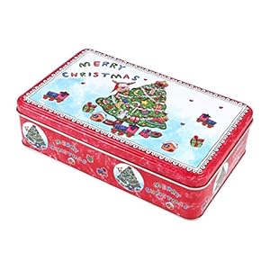 NUOBESTY Kerst Blik Lege Blikken Vakantie Bonbondozen Koekblik Xmas Koekje Geschenk Opslag Container Dozen
