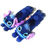 Disney Lilo & Stitch Multi Use Auto Car seat belt cover Plush Seat Shoulder Pad Cushion 2 pcs One Pair
