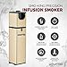 Gourmia GSM160 Portable Infusion Smoker Cool Smoke to Enhance Taste - Battery Operated - Compact & Convenient - Gold - Free E-Recipe Book Included