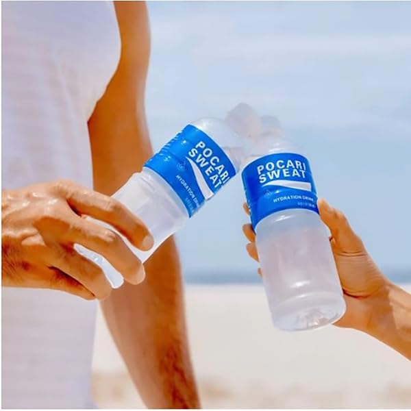 POCARI SWEAT PET BOTTLES – THE WATER AND ELECTROLYTES THAT YOUR BODY NEEDS, JAPANS FAVORITE HYDRATION DRINK, NOW IN THE USA, CLEAR, 500 ML, 12 PACK