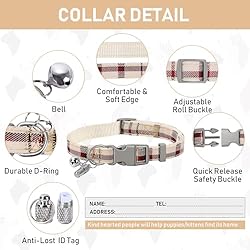 GAMUDA Small Pet Harness Collar and Leash Set, Step