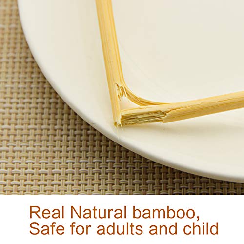 Chopsticks Bamboo,Chop Sticks, AOOSY 5 Pairs Japanese Style Bamboo Chop Sticks Natural Reusable Classic Style Chopstick for Home Eating Travel Camping