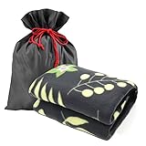 Forestfish Fleece Throw Blanket Cozy Soft Portable Travel Blanket Compact for Long Car Airplane Train Rides60