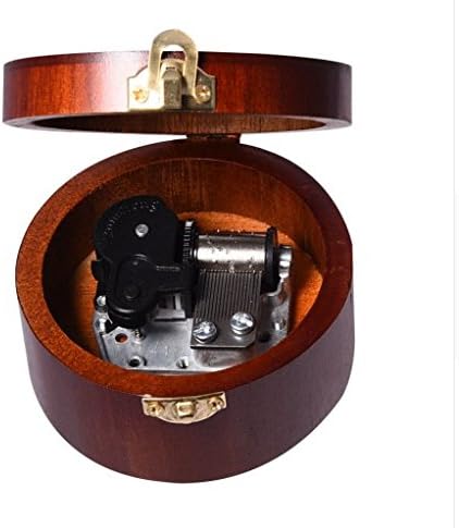 CAIKOLLY Beaubois Wooden Country Music Jewelry Box, 3 Piano Songs, Handmade Mechanical Antique Musical Box, Best Fashion USA Gift for Valentine's Day，Birthday (Happy Birthday to You)