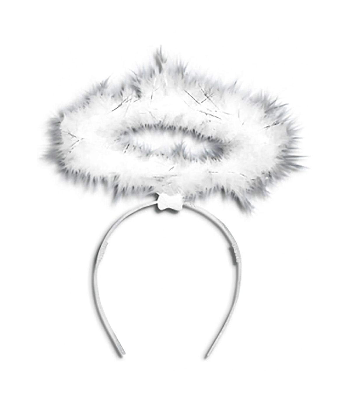 Alsino Halo Stag Night Hair Band White Feather Angel Carnival Hair