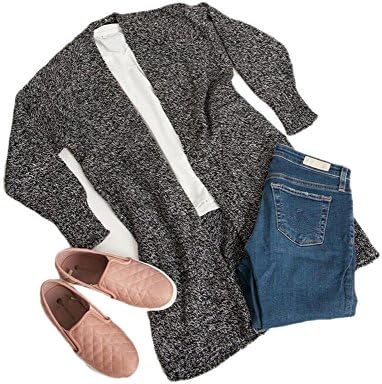 GZGZAFF Women's Long Sleeve Open Front Warm Cardigans Pullover Sweater Blouses
