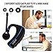 Bluetooth Headset V4.1, Bluetooth Earpiece with Noise Cancelling Mic for Business/Office/ Driving, Compatible with iPhone, Android and Smartphones (Black+ Blue) by JESOT