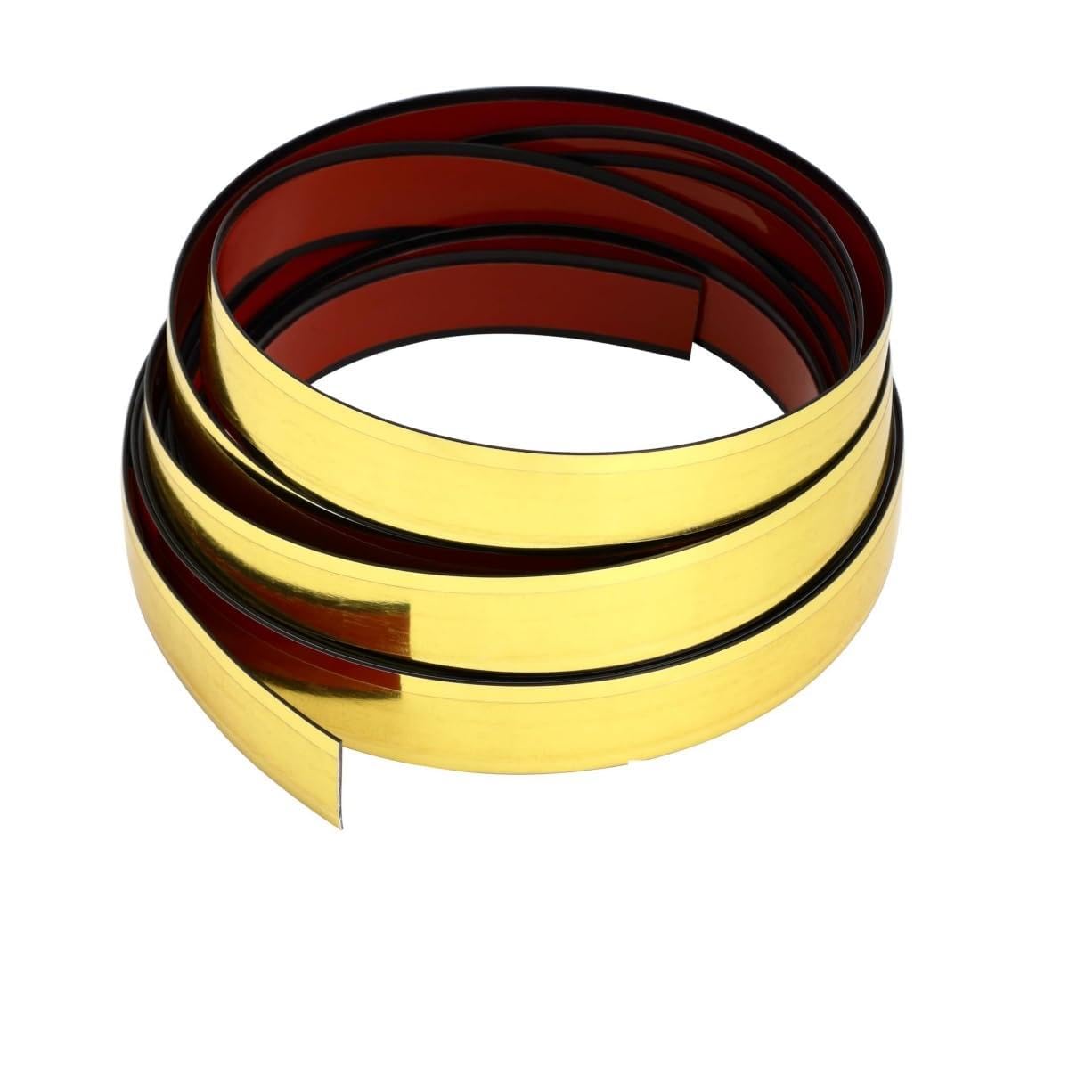 Photo 1 of **GREEN, NOT GOLD** SICCOMA Peel and Stick Molding Trim Flexible Self Adhesive Mirror Border Mirror Like Finish Decorative Trim for Wall, Mirror, Door, Wardrobe, Gap Sealing (3/4 in X 16.4 FT, Gold)