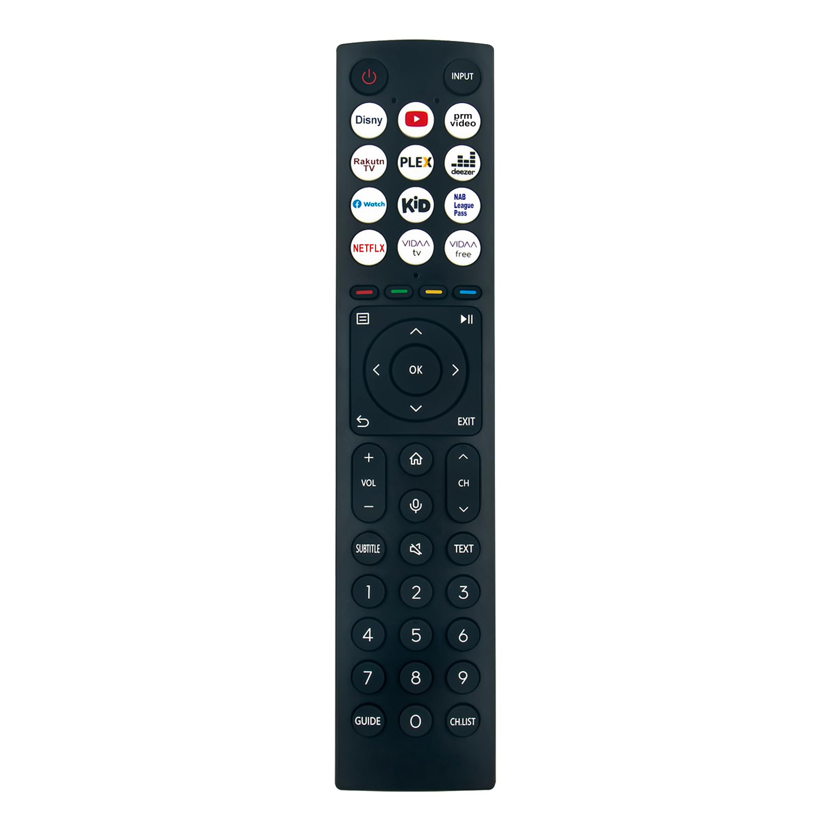 VINABTY ERF3A86 Voice Remote Control fit for Hisense VIDAA LCD LED TV T305623 ERF3A86 65U7HQ 55U7HQ 55U8HQ 65U8HQ 65A9H 48A85H 65A85H 55A85H A214402(55U7HQ)