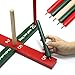 Cheerwing Wooden Ring Toss Kids Adults Games Improve Eye-Hand Coordination and Fine Motor Skills - with Carrying Case, Plus 10 Plastic Rings