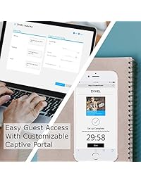 Zyxel Multy Plus AC3000 Sistema WiFi de malla para pequeñas empresas con seguridad avanzada de red AiShield, puerto de captación y acceso remoto   Pack de 2 (WSQ60 US0201F)