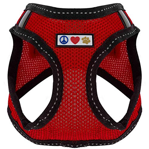 Pawtitas Pet Reflective Mesh Dog Harness, Step in or Vest Harness