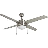 RP Lighting + Fans Europa IV 52" 4 Blade Indoor Integrated LED Ceiling Fan - Brushed Nickel