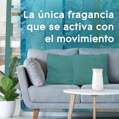 Ambientador Autómatico Sense & Spray Relaxing Zen, con Sensor de Movimiento, Dura Hasta 180 Días, con Aceites Esenciales, Pack 1 Difusor + 3 Recambios