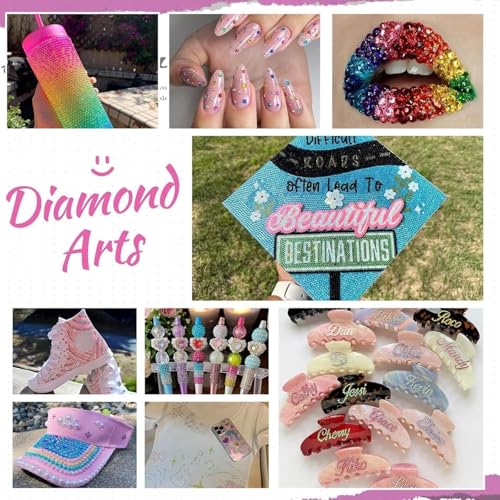 40000Pcs 40 Colors Resin Jelly Rhinestones Kit for Bedazzling, DIY Bulk Resin Gems Set, Flatback Gem for Crafting with 3 Pcs 10ml Jewelry Glue, Multicolor 3mm Flatback Gems for Diamond Art Nail Art