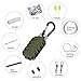 Gonex Survival Grenade Keychain Emergency Survival Kit, 550 Paracord Grenade with Carabiner, Eye Knife, Fire Starter, Fishing Tool for Camping, Hiking, Hunting, Travel