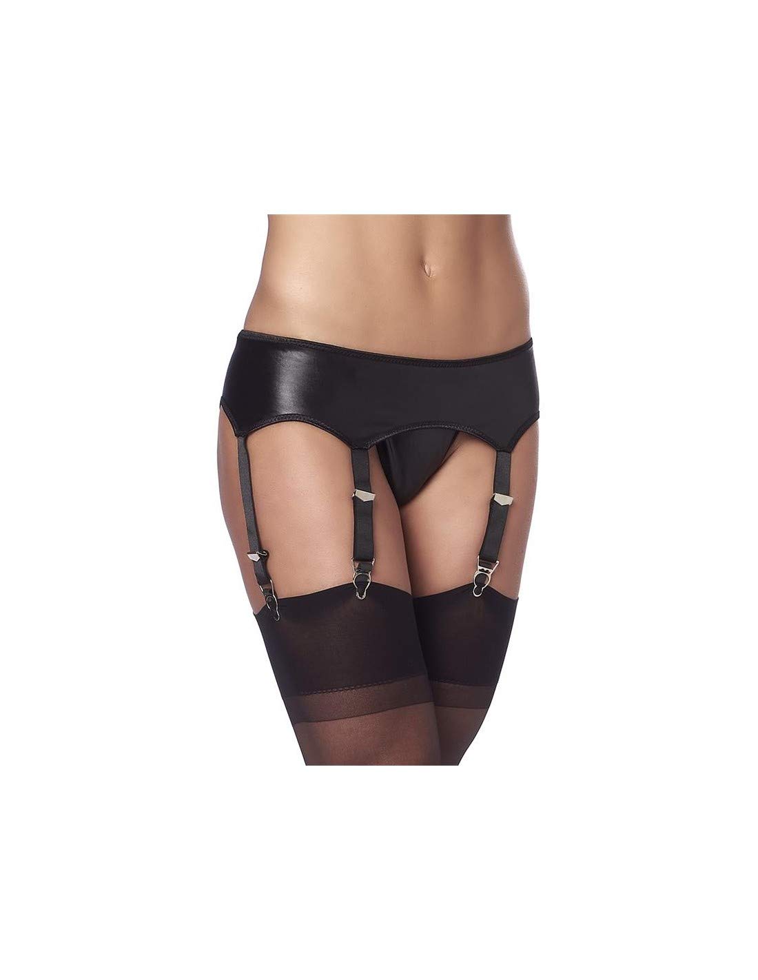 Rimba Wetlook Suspenderbelt with G-String and Stockings, 0.2 kg