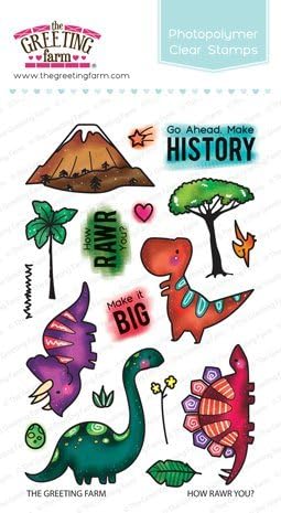 The Greeting Farm Clear Stamp Set - How Rawr You?