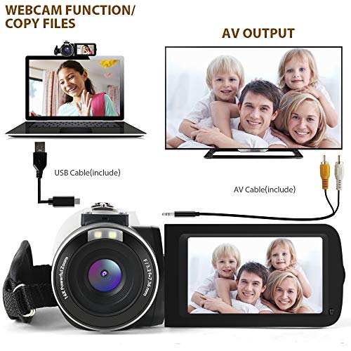 5 Camcorder+Actinow+Vlogging+Rotatable+Batteries