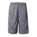 KingPlus Men's Plus Size Cotton Loose Big and Tall Waist Cargo Shorts Charcoal 5XL