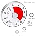 Quickloong Visual Countdown Timer, Mute Low and Loud Alert for Adults Kitchen, Kids, Classroom, Gym