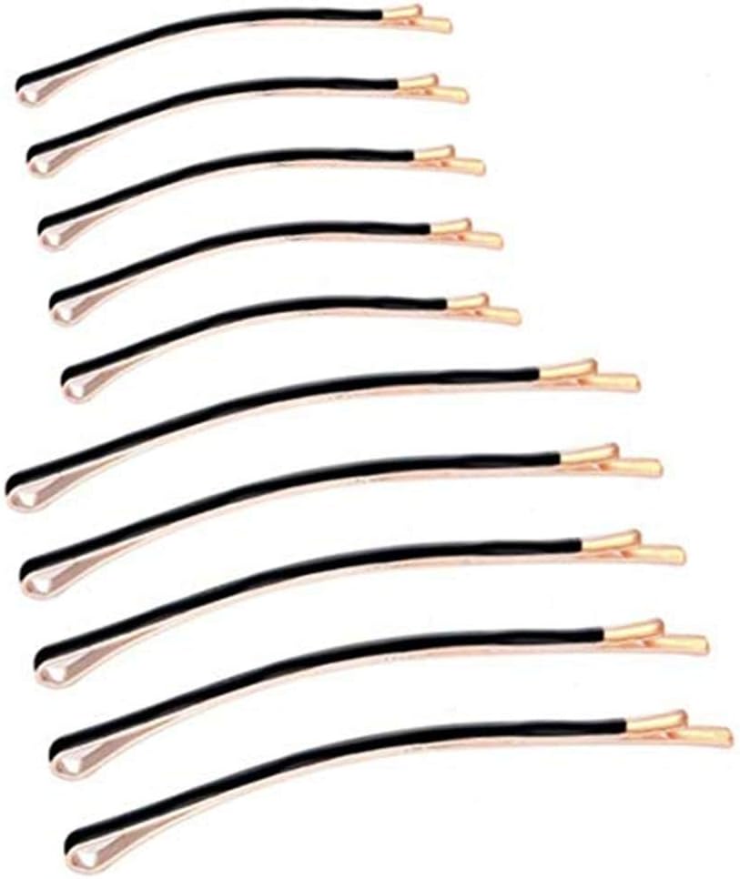 Jumbo Bobby Pins Metal Hair Pins Aguder Hair Clips for Hair Decoration, 10pcs (5 long and 5 short), Black