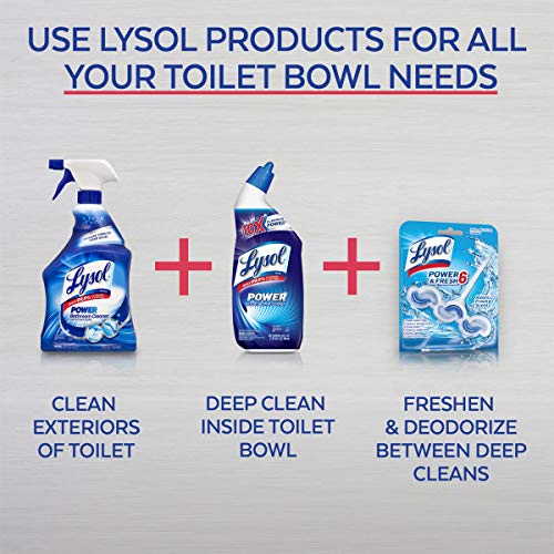 image for Lysol Toilet Bowl Cleaner with Lime and Rust Remover, 24 oz (Pack of 5