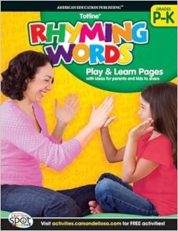 Amazon Com Rhyming Words Grades Pk K Totline 0044222221980