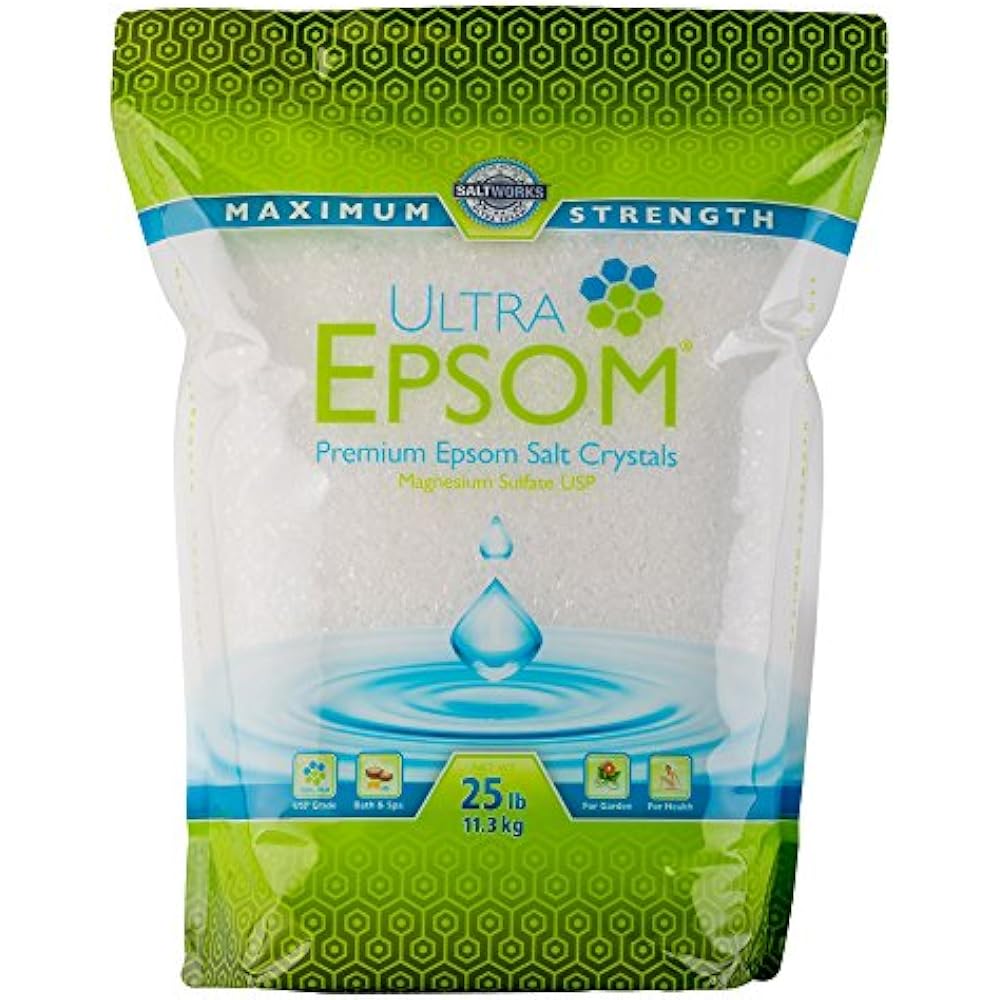 Ultra Epsom Minerals & Salts Premium Salt, Coarse 25 Lb Bag Beauty eBay