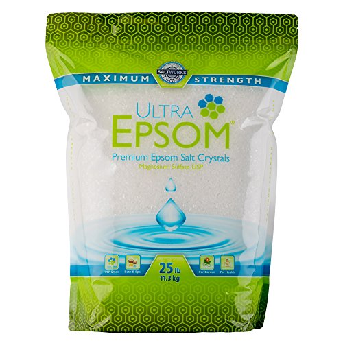 Ultra Epsom Premium Epsom Salt, Coarse – 25 lb Bag