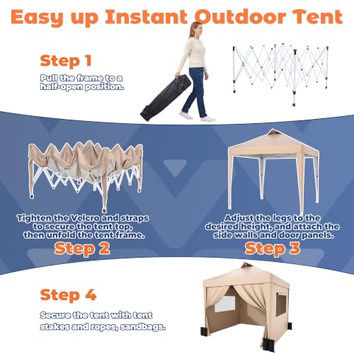 Yarvanta 10x10 Pop Up Canopy Review: Portable Gazebo Tent with Sidewalls & Mesh Windows image 28