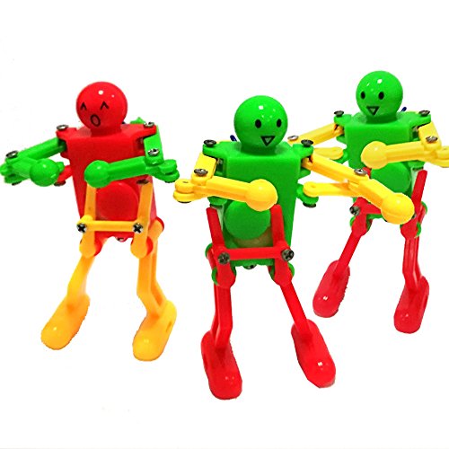 VANTIYAUS Novelty Clockwork Toy (3 Packs) Wind-up Toy Clockwork Spring Toy Funny Dancing Robot for Children Kids Baby Toy Xmas Gift - Thumbnail 6