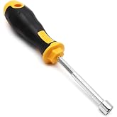 Piutouyar 8 mm Socket Wrench Screwdriver, Hex Nut Driver | Steel Cushion Grip Screwdriver for Hand-Making, Repairs