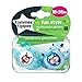 Tommee Tippee Closer to Nature Fun Style Orthodontic Toddler Soothie Pacifier, 18-36 Months - Boy, 6 Pack