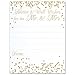 Advice and Well Wishes for the Mr. And Mrs. - Wedding Advice Cards - Faux Confetti Gold Glitter - 4.25x5.5 Vertical Card - Pack of 40