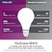 Phillips LED Dimmable A 19 Light Bulb: 800-Luimen, 5000-Kelvin, 9-Watt (60-Watt Equivalent), E26 Base, Frosted, Daylight, 6-Pack