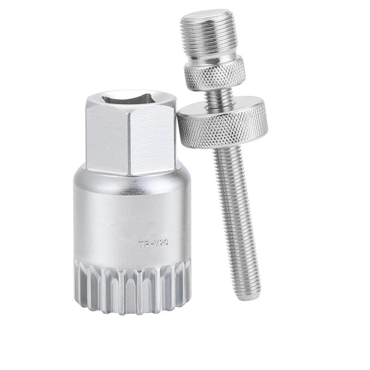 HOUSON Bicycle Bottom Bracket Remover, Bicycle Bottom Bracket Tool Crank Puller Remover 20 Teeth Anti-Slip Tool