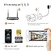 Faleemi Outdoor/Indoor Full HD WiFi Security Camera, 1080P Waterproof Surveillance IP Camera, Bullet Camera for Your Smartphone with Motion Detection, Night Vision FSC860