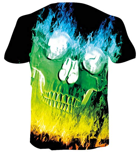 Spreadhoodie Skull T Shirt Boys Cool Green Ghost T Shirts Personalised Tops Tee Sport Shirt Top S